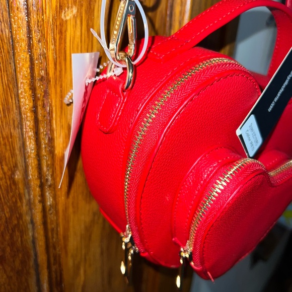 Crossbody Double Heart Red Purse - Picture 4 of 4